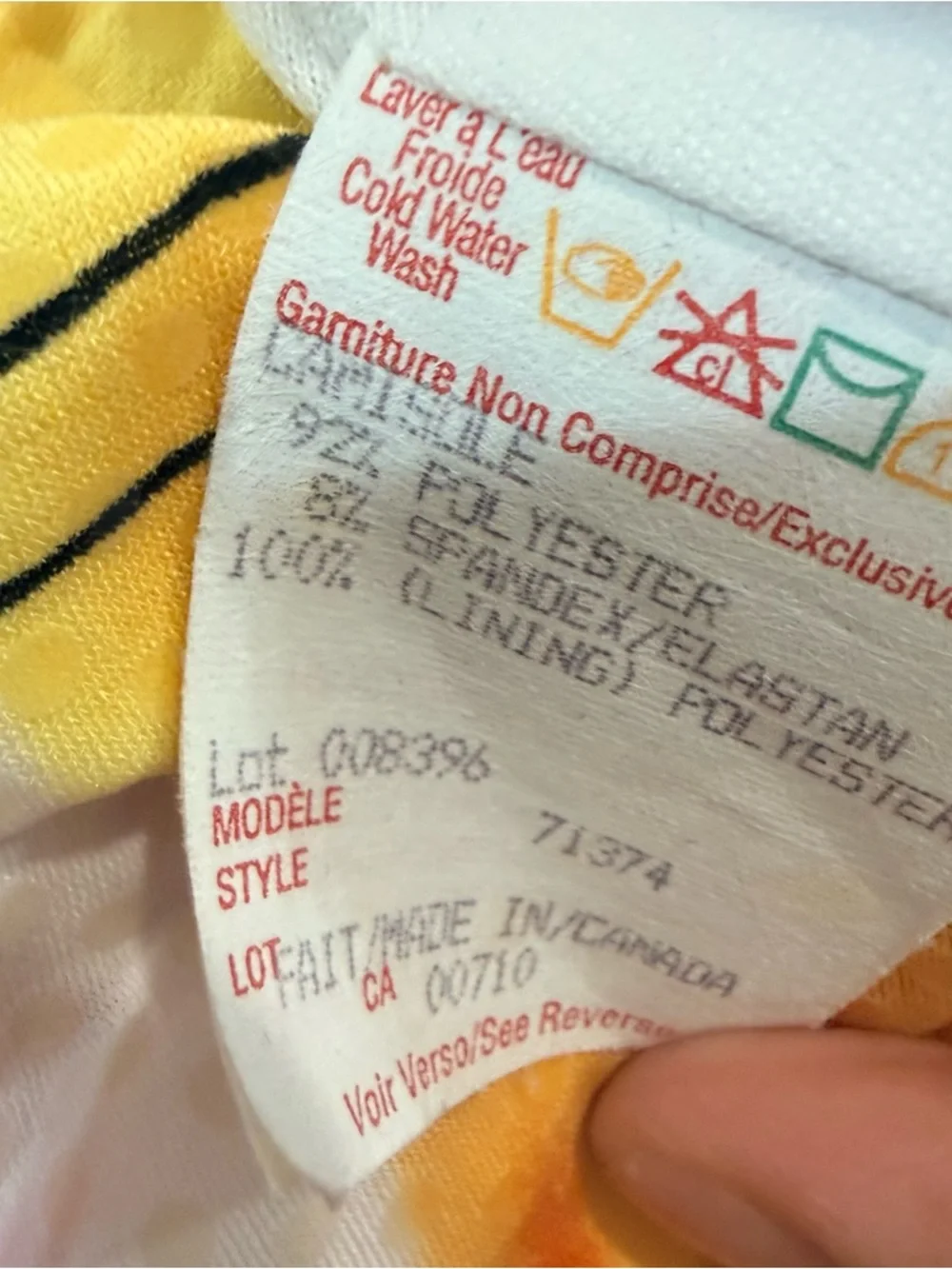 Joseph Ribkoff Abstract Sunrise Multicolor Y2k Women's Cami Tank Top Size 10 - Picture 6 of 6